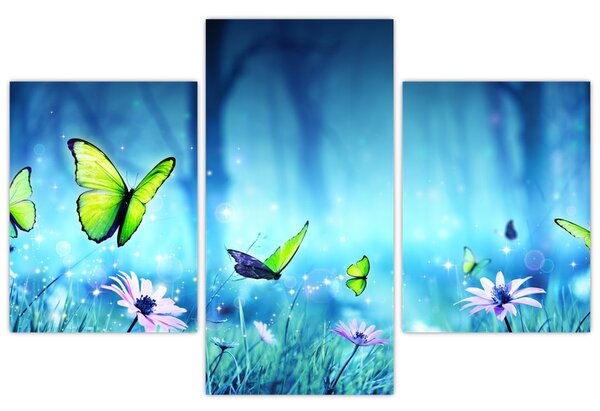Obraz - Mystická lesná čistina (90x60 cm)