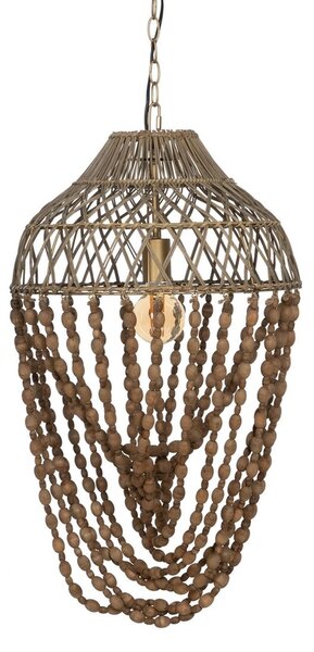 BigBuy Home Stropné svetlo Prírodná Kov 220-240 V 42,5 x 42,5 x 76 cm