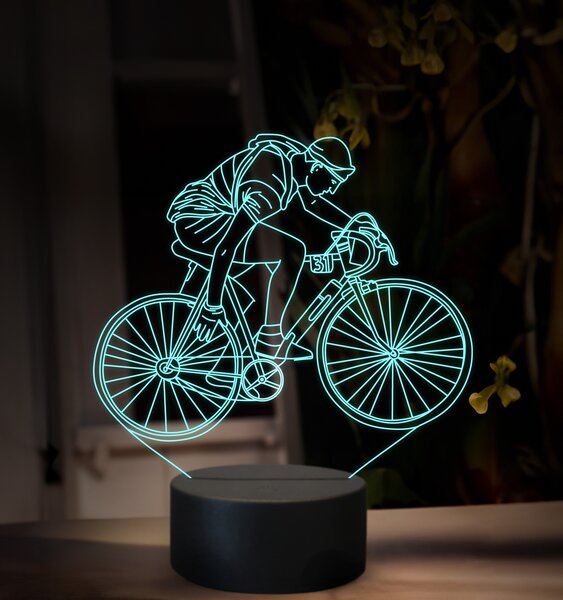 Beling 3D lampa,Gino Bartali, 16 farebná,GX3
