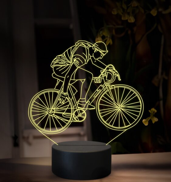 Beling 3D lampa,Gino Bartali, 16 farebná,GX3