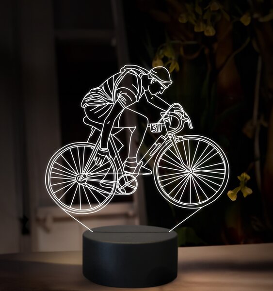 Beling 3D lampa,Gino Bartali, 16 farebná,GX3