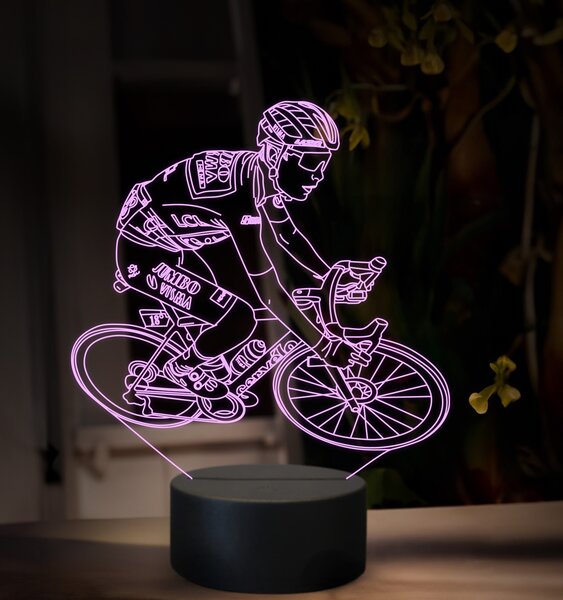 Beling 3D lampa, Jonas Vingegaard, 16 farebná,GX5