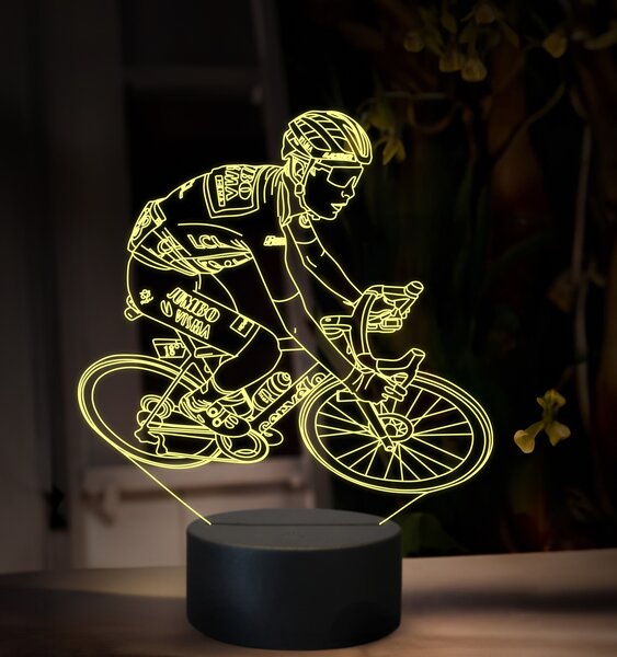 Beling 3D lampa, Jonas Vingegaard, 16 farebná,GX5