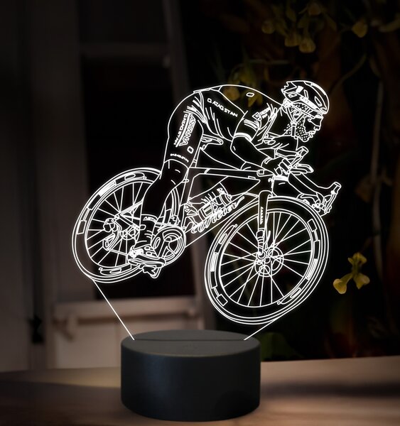 Beling 3D lampa, Mark Cavendish, 16 farebná,GX6