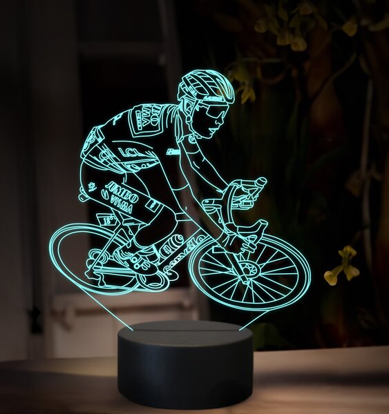 Beling 3D lampa, Jonas Vingegaard, 16 farebná,GX5