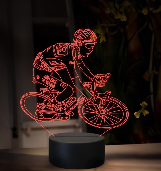 Beling 3D lampa, Jonas Vingegaard, 16 farebná,GX5