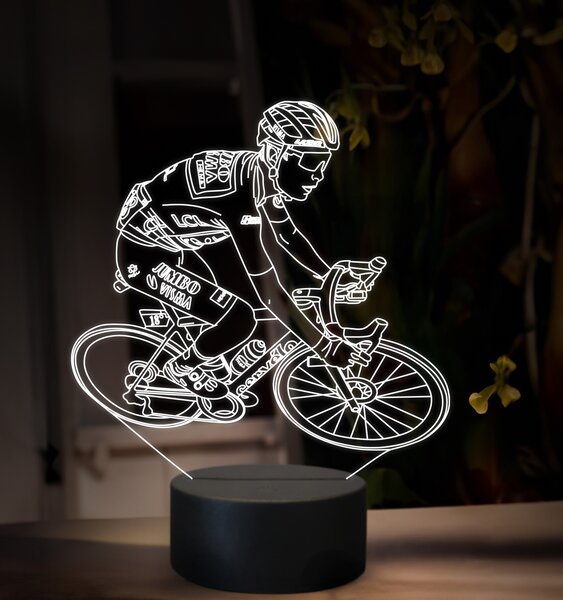 Beling 3D lampa, Jonas Vingegaard, 16 farebná,GX5