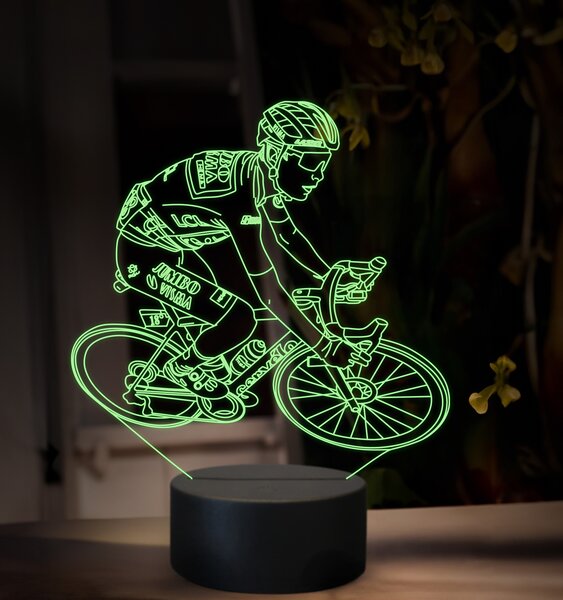 Beling 3D lampa, Jonas Vingegaard, 16 farebná,GX5