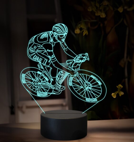 Beling 3D lampa,Tadej Pogačar, 16 farebná,GX8
