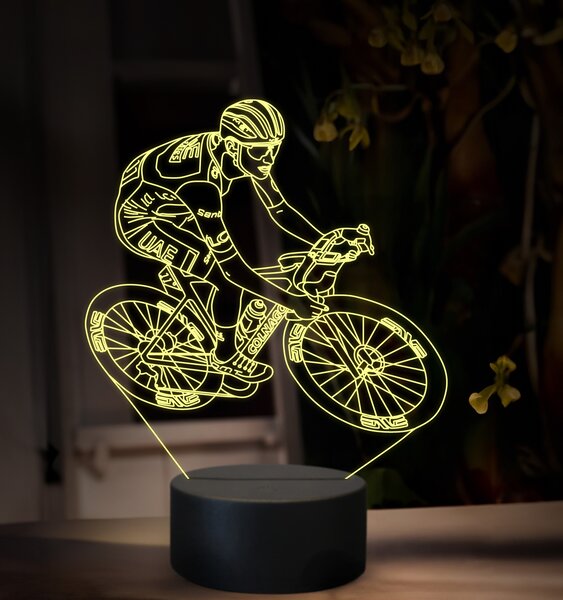 Beling 3D lampa,Tadej Pogačar, 16 farebná,GX8