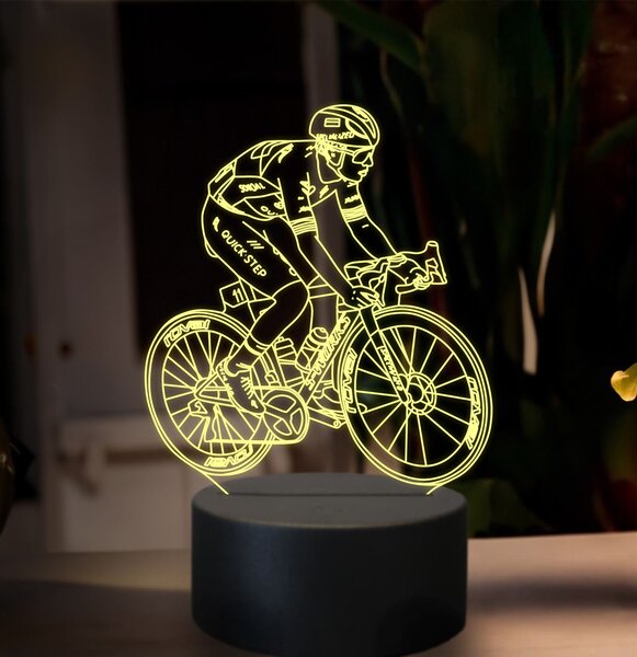Beling 3D lampa, Remco Evenepoel, 16 farebná,GX10