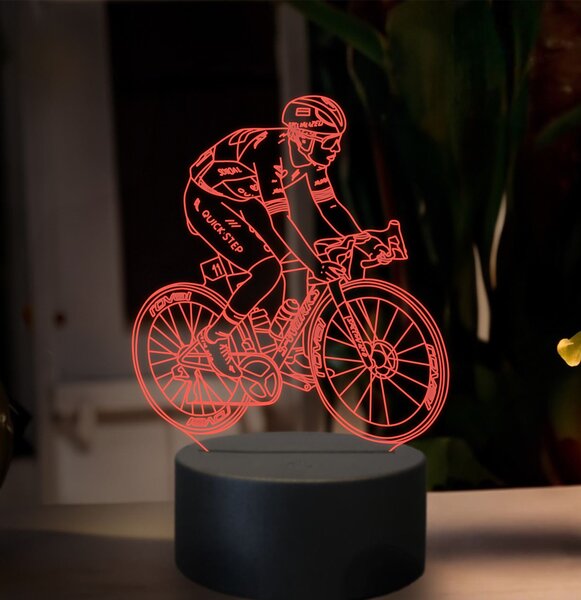 Beling 3D lampa, Remco Evenepoel, 16 farebná,GX10