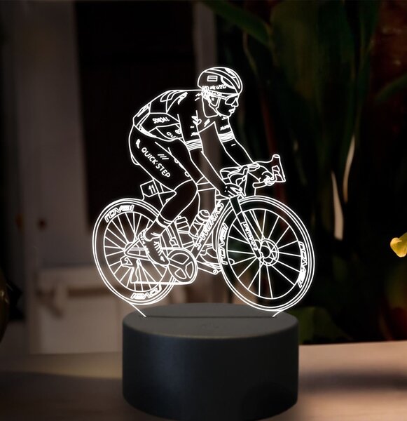 Beling 3D lampa, Remco Evenepoel, 16 farebná,GX10