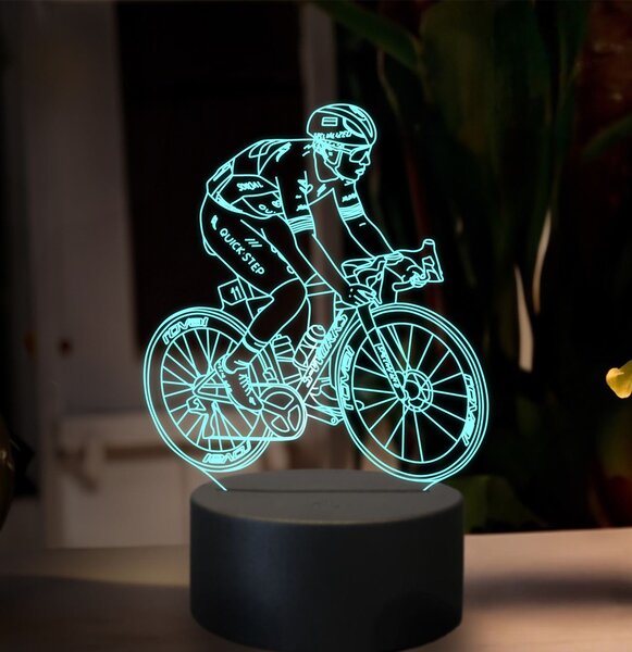 Beling 3D lampa, Remco Evenepoel, 16 farebná,GX10