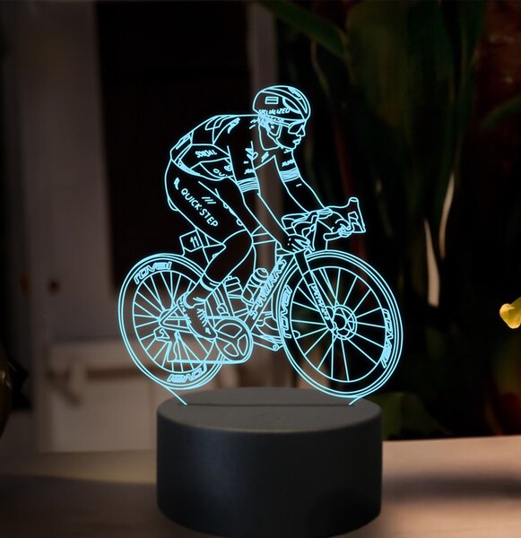 Beling 3D lampa, Remco Evenepoel, 16 farebná,GX10