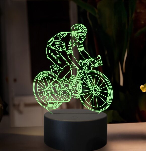 Beling 3D lampa, Remco Evenepoel, 16 farebná,GX10