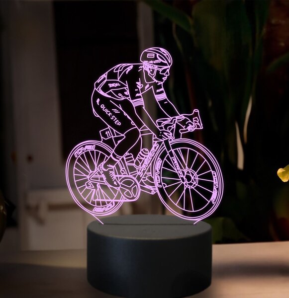 Beling 3D lampa, Remco Evenepoel, 16 farebná,GX10