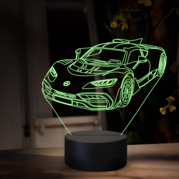 Beling 3D lampa, Mercedes AMG GT one, 16 farebná O30