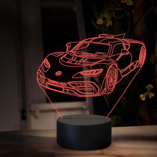 Beling 3D lampa, Mercedes AMG GT one, 16 farebná O30