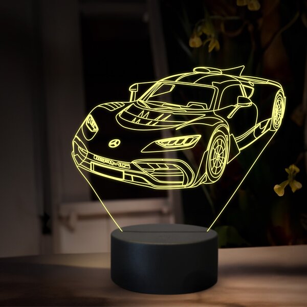Beling 3D lampa, Mercedes AMG GT one, 16 farebná O30