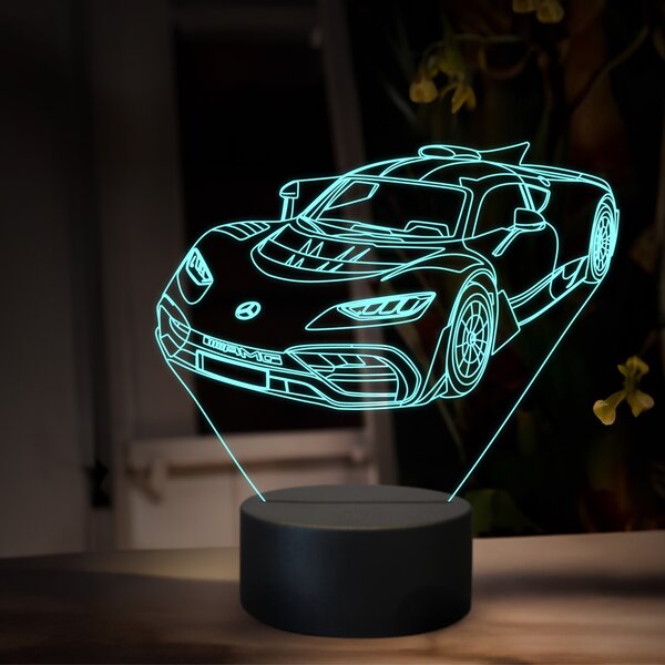 Beling 3D lampa, Mercedes AMG GT one, 16 farebná O30