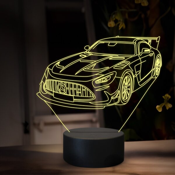 Beling 3D lampa, Mercedes benz AMG GT1, 16 farebná O32