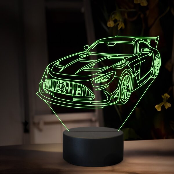 Beling 3D lampa, Mercedes benz AMG GT1, 16 farebná O32