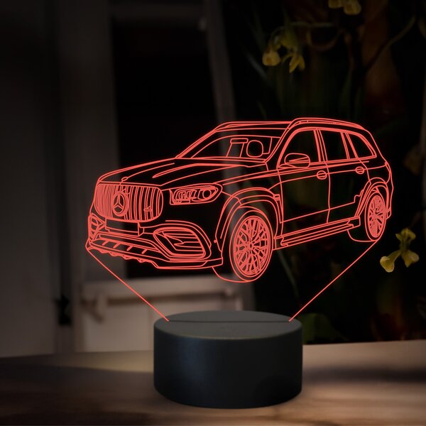 Beling 3D lampa, Mercedes GLS 63 AMG, 16 farebná O35