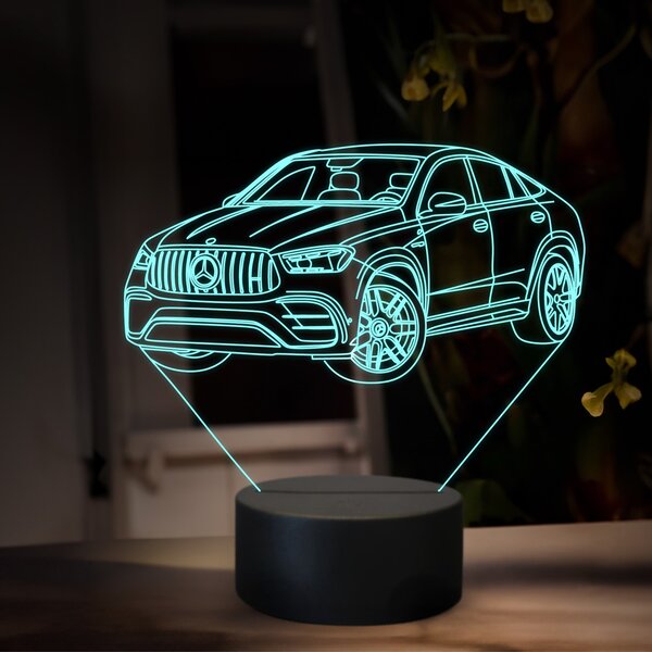 Beling 3D lampa, Mercedes GLE AMG 63, 16 farebná O34