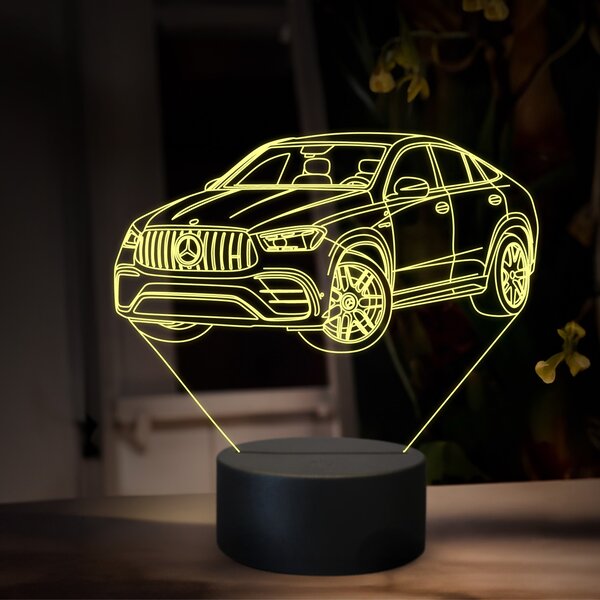 Beling 3D lampa, Mercedes GLE AMG 63, 16 farebná O34