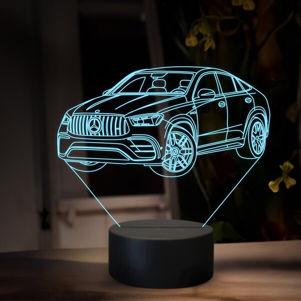 Beling 3D lampa, Mercedes GLE AMG 63, 16 farebná O34