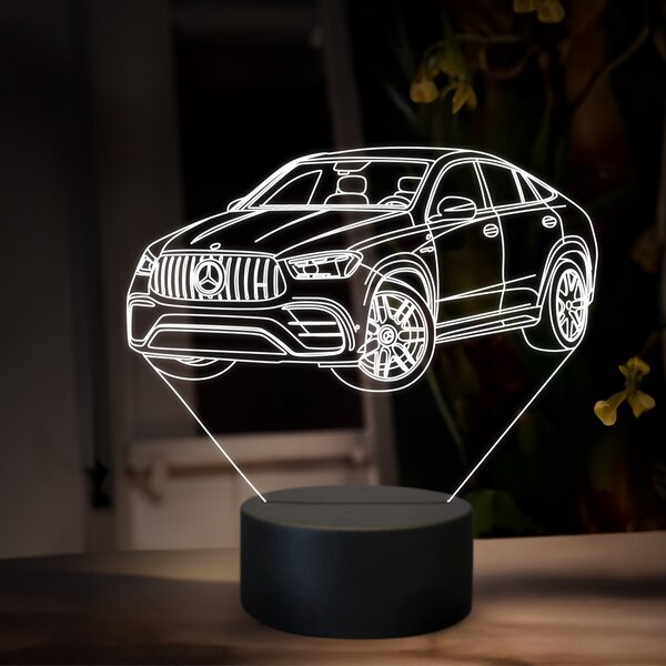 Beling 3D lampa, Mercedes GLE AMG 63, 16 farebná O34