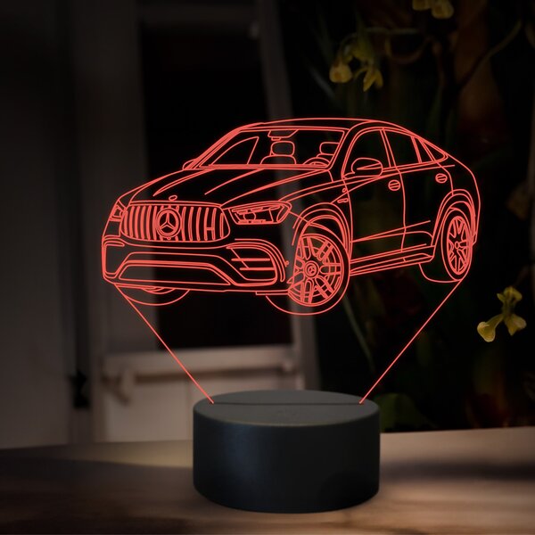 Beling 3D lampa, Mercedes GLE AMG 63, 16 farebná O34