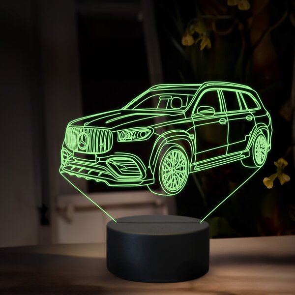 Beling 3D lampa, Mercedes GLS 63 AMG, 16 farebná O35