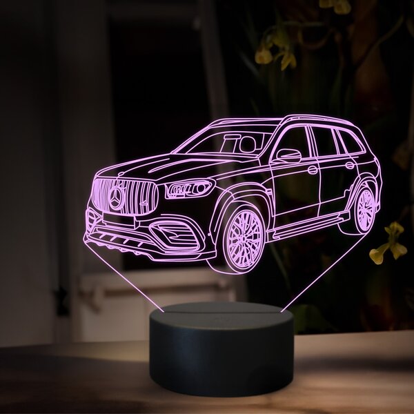 Beling 3D lampa, Mercedes GLS 63 AMG, 16 farebná O35