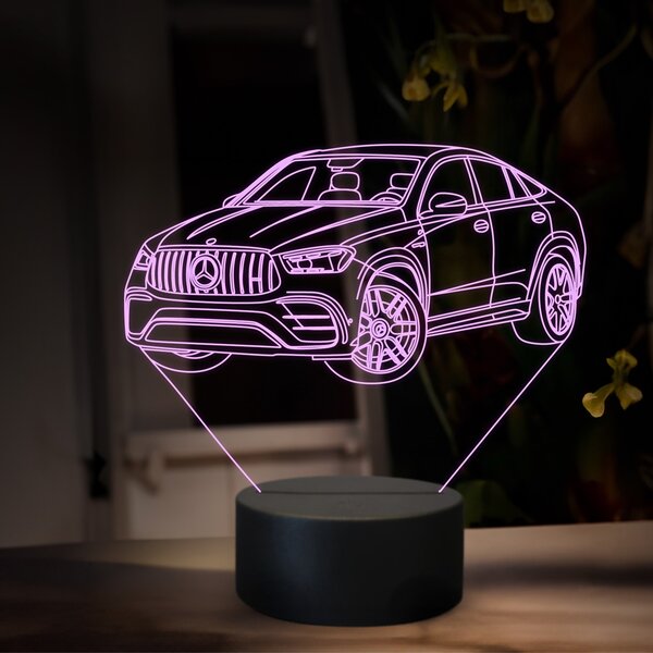 Beling 3D lampa, Mercedes GLE AMG 63, 16 farebná O34