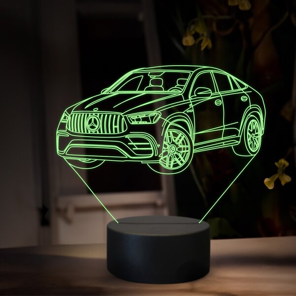 Beling 3D lampa, Mercedes GLE AMG 63, 16 farebná O34