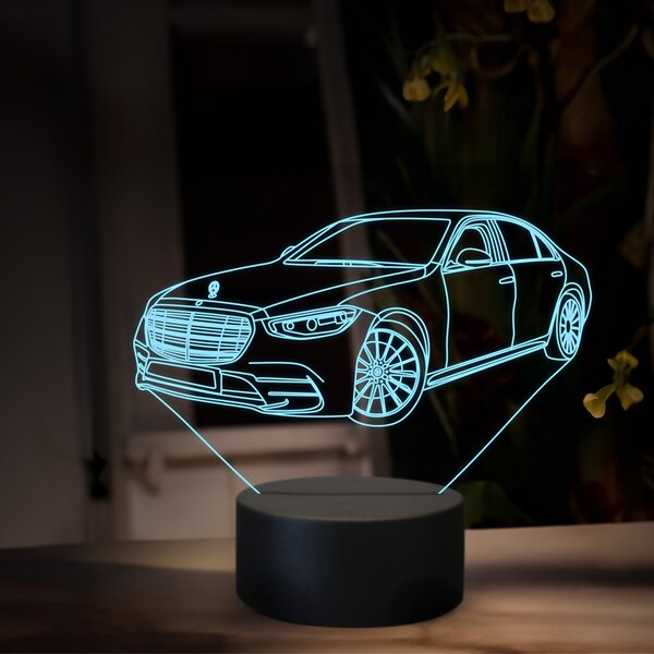 Beling 3D lampa, Mercedes S500, 16 farebná O37