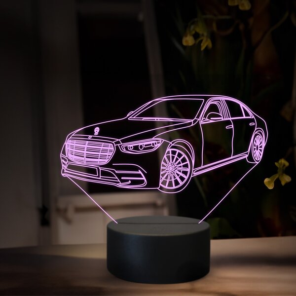 Beling 3D lampa, Mercedes S500, 16 farebná O37