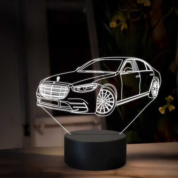 Beling 3D lampa, Mercedes S500, 16 farebná O37
