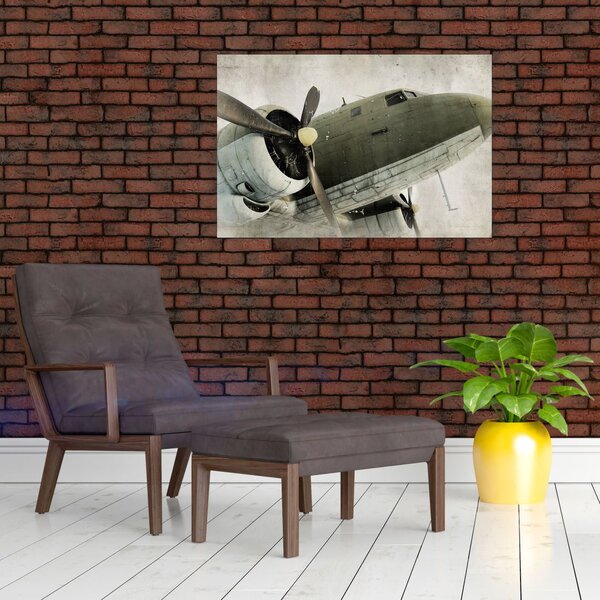 Obraz - Staré vrtuľové lietadlo (90x60 cm)