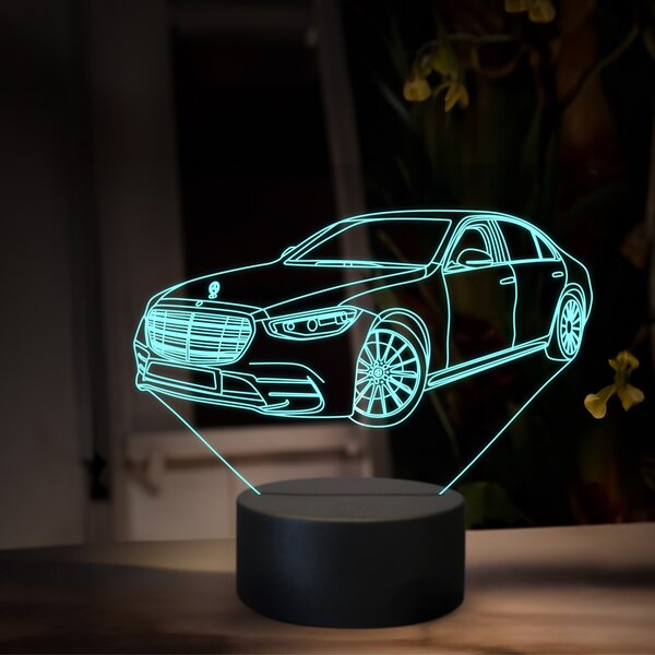 Beling 3D lampa, Mercedes S500, 16 farebná O37