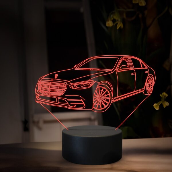 Beling 3D lampa, Mercedes S500, 16 farebná O37