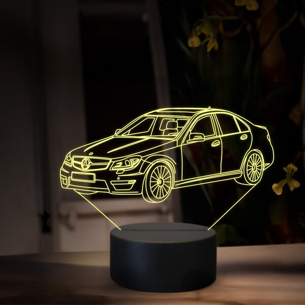 Beling 3D lampa, Mercedes W204 C63, 16 farebná O38