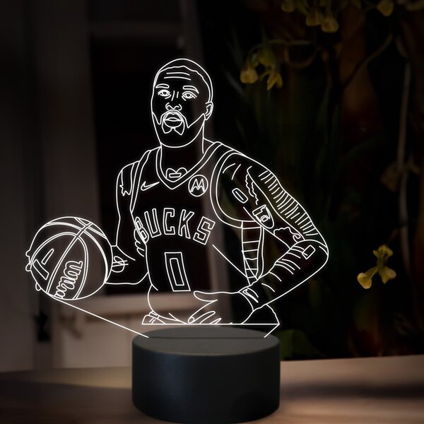 Beling 3D lampa, Damian Lillard, 16 farebná QX21