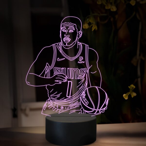 Beling 3D lampa, Devin Booker, 16 farebná QX22