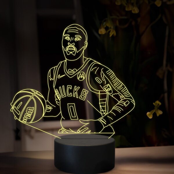 Beling 3D lampa, Damian Lillard, 16 farebná QX21