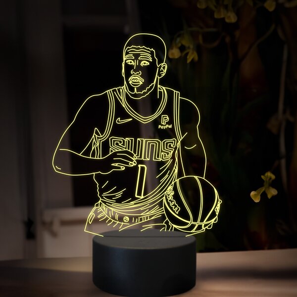 Beling 3D lampa, Devin Booker, 16 farebná QX22