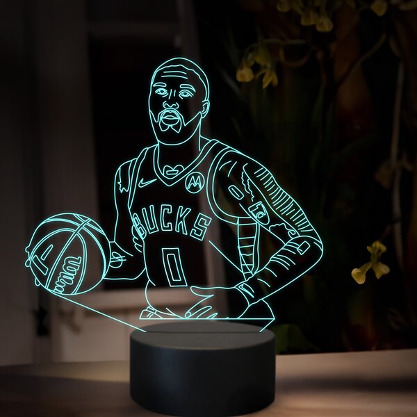 Beling 3D lampa, Damian Lillard, 16 farebná QX21
