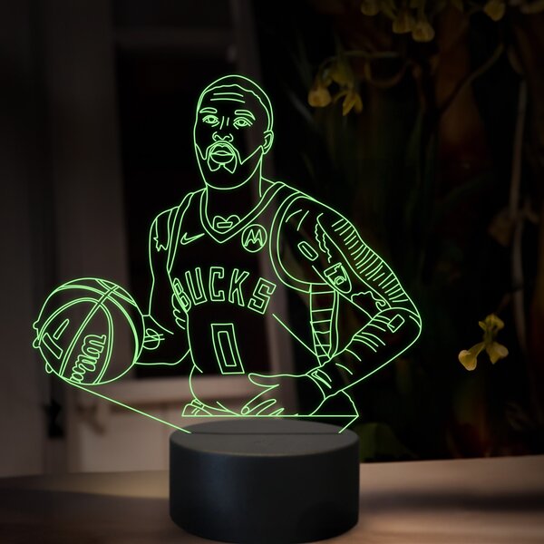 Beling 3D lampa, Damian Lillard, 16 farebná QX21